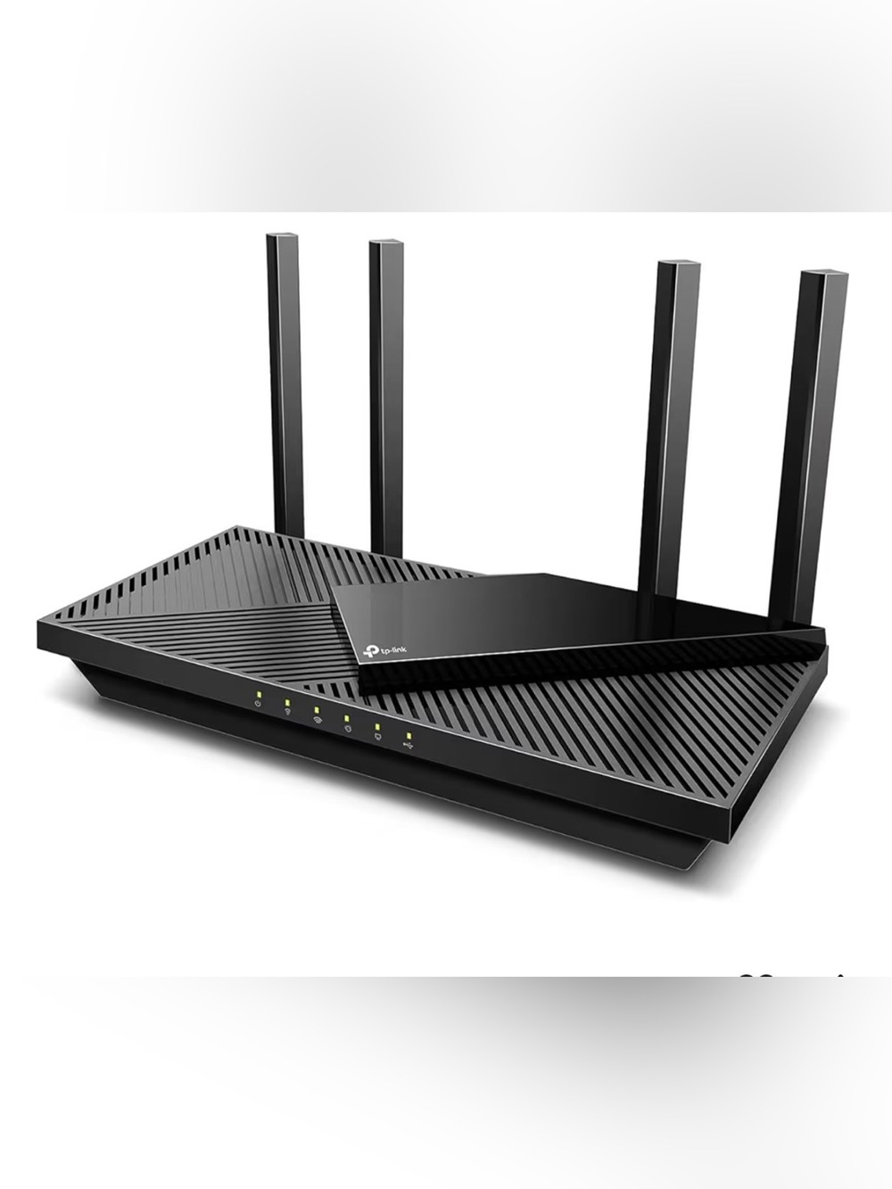 TP-Link Black Wireless Router with Four External Antennas. New - Unopened Box.